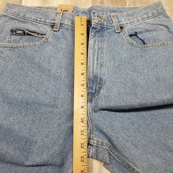 ✅Lee Jeans Mens 36X36 Blue Light Wash Denim Relaxed Fit Tapered Leg Pants Cotton - Picture 6 of 9